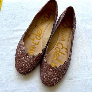 Sam Edelman Pink Sparkle Flats